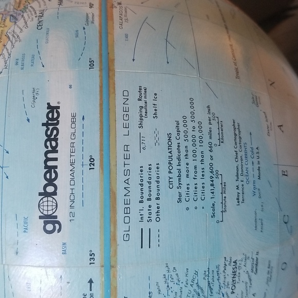 Vintage RARE Globemaster Rotating Globe 1980's - Picture 6 of 8